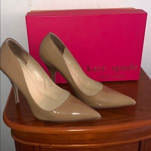 Kate Spade Parent Leather Nude Pump